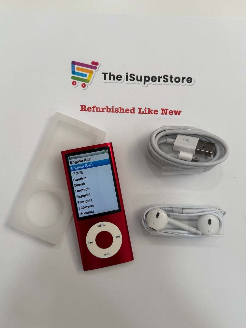 Refurbished Apple iPod Nano 5th Gen 16GB (PRODUCT)RED New Battery  1 YR Warranty